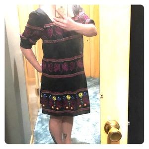 MODA International Black Boho Dress